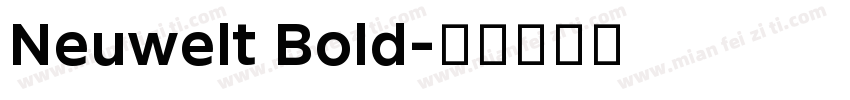 Neuwelt Bold字体转换